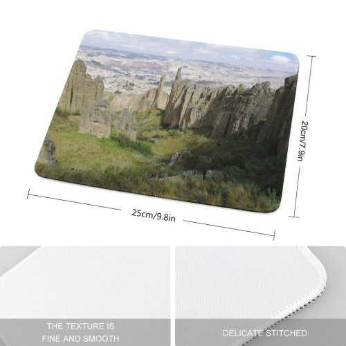 yanfind The Mouse Pad Scenery Mountain Mesa Ground Outdoors Wallpapers Valley Creative Images Cliff Landscape Pattern Design Stitched Edges Suitable for home office game