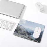 yanfind The Mouse Pad Alp Glacier Range Lake Göschenen Sky Mountain Dammahütte Snow Wilderness Gorge Pattern Design Stitched Edges Suitable for home office game