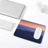 yanfind The Mouse Pad Claudio Testa Sunset Sky Mountains Foggy Mountain Range Pattern Design Stitched Edges Suitable for home office game