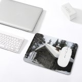 yanfind The Mouse Pad Flower Flowers Lily Pattern Design Stitched Edges Suitable for home office game
