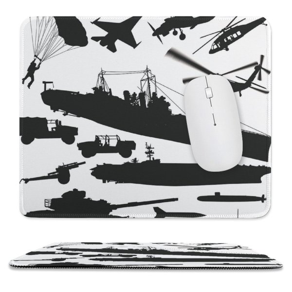 yanfind The Mouse Pad Battle M4 E 2C Armed Armored Vehicle Iraq Forces Howitzer Air Cruise Pattern Design Stitched Edges Suitable for home office game