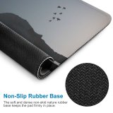 yanfind The Mouse Pad Backlit Dark Sunset Landscape Evening Light Wear Portrait Tranquil Outdoors Scenic Moon Pattern Design Stitched Edges Suitable for home office game