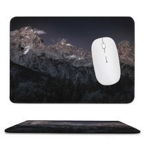 yanfind The Mouse Pad Collins Black Dark Grand Teton National Park Early Morning Mountain Range USA Pattern Design Stitched Edges Suitable for home office game
