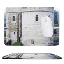 yanfind The Mouse Pad Building Building Fortification Britain Historic Battlement Landmark Hedge England Château Buildings Facade Pattern Design Stitched Edges Suitable for home office game