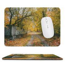 yanfind The Mouse Pad Scenery Tree Plant Leaf Free Ground Trunk Outdoors Maple Wallpapers Road Pattern Design Stitched Edges Suitable for home office game