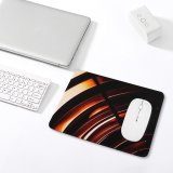 yanfind The Mouse Pad Blur Fractal Dynamic Metal Design Artistic Insubstantial Creativity Energy Colorful Curve Bronze Pattern Design Stitched Edges Suitable for home office game