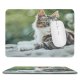 yanfind The Mouse Pad Pet Outdoors Kitten Portrait Wildlife Cute Little Staring Furry Cat Eye Whisker Pattern Design Stitched Edges Suitable for home office game