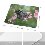 yanfind The Mouse Pad Blur Focus Butterfly Delicate Flowers Insect Butterly Wings Depth Field Shallow Lepidoptera Pattern Design Stitched Edges Suitable for home office game