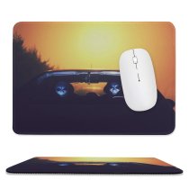 yanfind The Mouse Pad Blur Golden Masks Sunset Landscape Evening Light Driving Extraterrestrial Transportation Outdoors Hour Pattern Design Stitched Edges Suitable for home office game