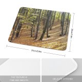 yanfind The Mouse Pad Coniferous Fir Tropical Broadleaf Tree Temperate Grove Forest Northern Spruce Landscape Natural Pattern Design Stitched Edges Suitable for home office game