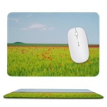 yanfind The Mouse Pad Agriculture Field Sky Summer Rural Wheat PNG Outdoors Farm Wallpapers Grassland Pattern Design Stitched Edges Suitable for home office game