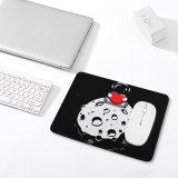 yanfind The Mouse Pad Dark Love Heart Astronaut Planet Outer Space AMOLED Cute Pattern Design Stitched Edges Suitable for home office game