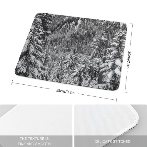 yanfind The Mouse Pad Abies Pine Plant Spruce Pictures Outdoors Stock Grey Tree Fir Free Pattern Design Stitched Edges Suitable for home office game