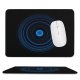 yanfind The Mouse Pad Abstract Dark Circles Illusion Spiral Rings Pattern Design Stitched Edges Suitable for home office game