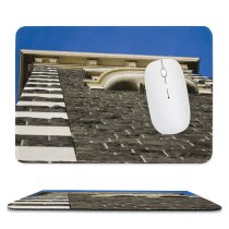 yanfind The Mouse Pad Building Perspective Architectural City Sky Upward Facade Estate Angles Wall Window Zealand Pattern Design Stitched Edges Suitable for home office game