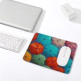 yanfind The Mouse Pad Mattia Astorino Umbrellas Multicolor Colorful Vibrant Sky Pattern Design Stitched Edges Suitable for home office game