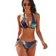 yanfind Bikini Dante Metaphor Abstract Swirls Render CGI Colorful Glowing Women's Sexy Backless Swimwear Two Piece Summer