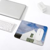 yanfind The Mouse Pad Building Building Old Garage Area Rural Cloud Landscape Sky Barn Classic Wall Pattern Design Stitched Edges Suitable for home office game