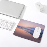 yanfind The Mouse Pad Mountain Sunrise Foggy Lake Reflection Dawn Pattern Design Stitched Edges Suitable for home office game