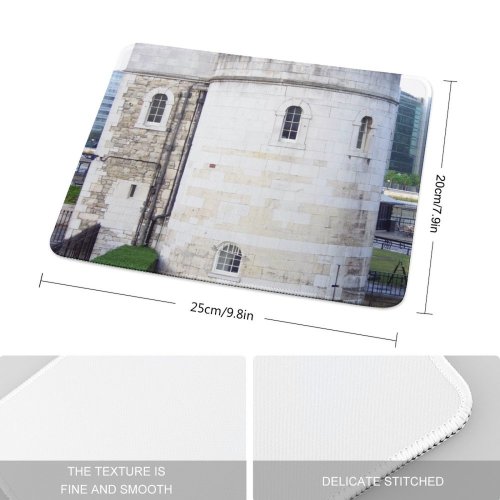 yanfind The Mouse Pad Building Building Fortification Britain Historic Battlement Landmark Hedge England Château Buildings Facade Pattern Design Stitched Edges Suitable for home office game
