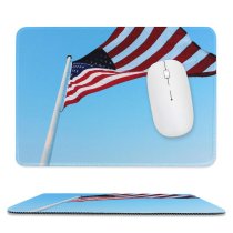 yanfind The Mouse Pad Blur Honor Freedom Liberty Spangled Independence Usa Administration Hanging Memorial States Flag Pattern Design Stitched Edges Suitable for home office game