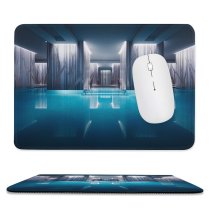yanfind The Mouse Pad Otto Berkeley Pool Spa Reflections Peaceful Calm Pattern Design Stitched Edges Suitable for home office game