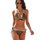 yanfind Bikini Chinese Fan Gold Exotic Bamboo Shiny Asian Light Golden Decoration Decorative Fashion Women's Sexy Backless Swimwear Two Piece Summer