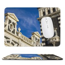 yanfind The Mouse Pad Building Building Basilica Old Sky Contrast Trains Clock Sky Buildings Facade Classic Pattern Design Stitched Edges Suitable for home office game