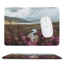 yanfind The Mouse Pad Scenery Tundra Loch Colour Hills Landscpae Violet Domain Plant Public River Pattern Design Stitched Edges Suitable for home office game