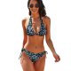 yanfind Bikini Frozen Flower Ice December Winter Norway Echeveria Plant Stonecrop Family Botany Mexican Women's Sexy Backless Swimwear Two Piece Summer