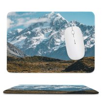 yanfind The Mouse Pad Landscape Peak Building Housing River Slope Cook Pictures Outdoors Grey Snow Pattern Design Stitched Edges Suitable for home office game