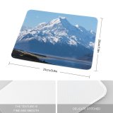 yanfind The Mouse Pad Oliver Buettner Mount Cook Zealand Aoraki National Park Mountain Peak Snow Covered Pattern Design Stitched Edges Suitable for home office game