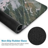 yanfind The Mouse Pad Drone Glacier Range Lake Mountain Snow Baikal Irkutsk Winter Ice PNG Pattern Design Stitched Edges Suitable for home office game