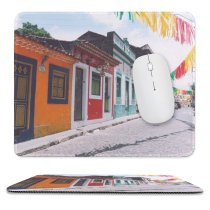 yanfind The Mouse Pad Metropolis Building Town Pernambuco Building Work Street Tourism Trip Light Facade City Pattern Design Stitched Edges Suitable for home office game