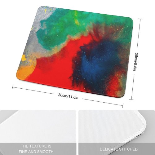 yanfind The Mouse Pad Above Oil Craft Vibrant Mixing Fantasy Prefecture Directly Essential Creativity Psychedelic Milk Pattern Design Stitched Edges Suitable for home office game
