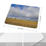 yanfind The Mouse Pad Field Sky Field Natural Sun Autumn Cloud Landscape Sky Clouds Lane Grassland Pattern Design Stitched Edges Suitable for home office game