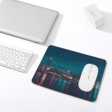 yanfind The Mouse Pad Max Bender Chicago Night City Lights Cityscape Reflections Pattern Design Stitched Edges Suitable for home office game