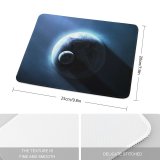yanfind The Mouse Pad Comfreak Space Earth Planets Stars Dark Sun Light Astronomy Pattern Design Stitched Edges Suitable for home office game