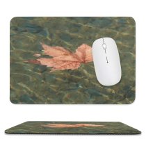 yanfind The Mouse Pad Maple Ruidera Real Autumn Woody Maple Plant Flower Pathology Leaf Leaf Tree Pattern Design Stitched Edges Suitable for home office game