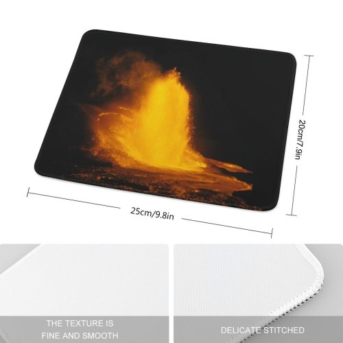 yanfind The Mouse Pad Eruption Geographical Abstract Mountain Fire From Free Geography Crisis Satellite Outdoors Pattern Design Stitched Edges Suitable for home office game