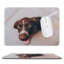 yanfind The Mouse Pad Dog Pet Free Pictures Strap Hound Lip Mouth Images Pattern Design Stitched Edges Suitable for home office game