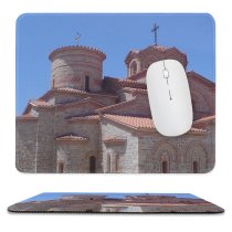 yanfind The Mouse Pad Building Building Old Place Church Classic Holy Roof Historic Worship Architecture Places Pattern Design Stitched Edges Suitable for home office game