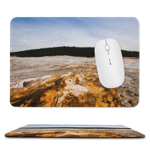 yanfind The Mouse Pad Eruption Geyser Tree Mountain Domain Wilderness Plant Public Woodland Basin Ice Pattern Design Stitched Edges Suitable for home office game