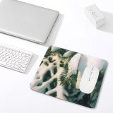 yanfind The Mouse Pad Fir Winter Colorado Pine Forest Leaf Plant Conifer Tree Christmas Branch Spruce Pattern Design Stitched Edges Suitable for home office game