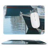 yanfind The Mouse Pad Marina Texture Watercraft Transportation Harbor Boats Naval Reflection Vehicle Architecture Vessel Boat Pattern Design Stitched Edges Suitable for home office game