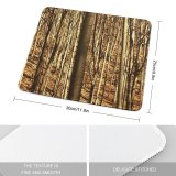 yanfind The Mouse Pad Tree Trees Clean Soothing Grass Peace Relaxing Woods Fresh Forest Woodland Natural Pattern Design Stitched Edges Suitable for home office game