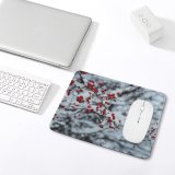 yanfind The Mouse Pad Blur Frozen Focus Tree Winter Berries Season Icee Wood Icy Frosty Snow Pattern Design Stitched Edges Suitable for home office game