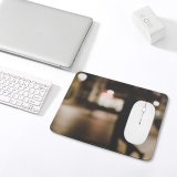 yanfind The Mouse Pad Blur Focus City Dark Illuminated Lights Evening Defocused Luminescence Couple Abstract Reflection Pattern Design Stitched Edges Suitable for home office game
