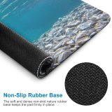 yanfind The Mouse Pad Ripples Sea Rocks Pure Clear Underwater Turquoise River Ocean Clean Pattern Design Stitched Edges Suitable for home office game
