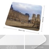 yanfind The Mouse Pad Building Building Church Landmark Moat City Sky Palace Home Classic Skyscrapes Dame Pattern Design Stitched Edges Suitable for home office game